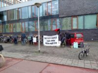 Arrests and police repression on the picket in solidarity with Abtin Parsa at the IND Amsterdam