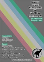 Discussion disability access and Anti-Ableism in the Binnenpret and the AGA.
